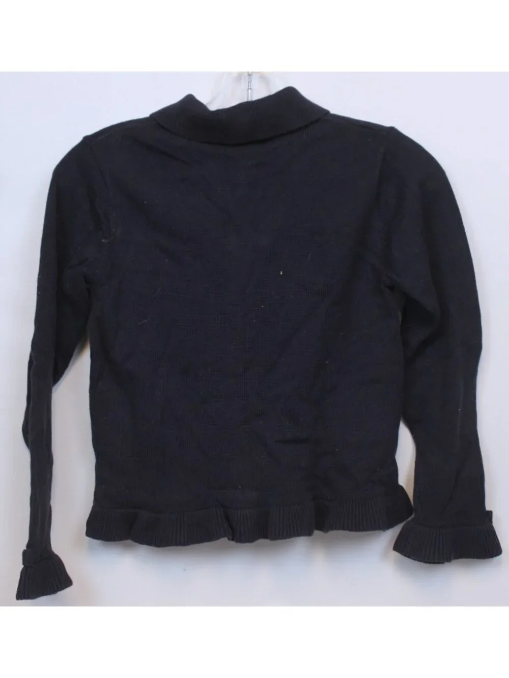 2005 Gymboree School Uniforms Navy Cardigan Sweater sz 9 Back to School Ruffle
